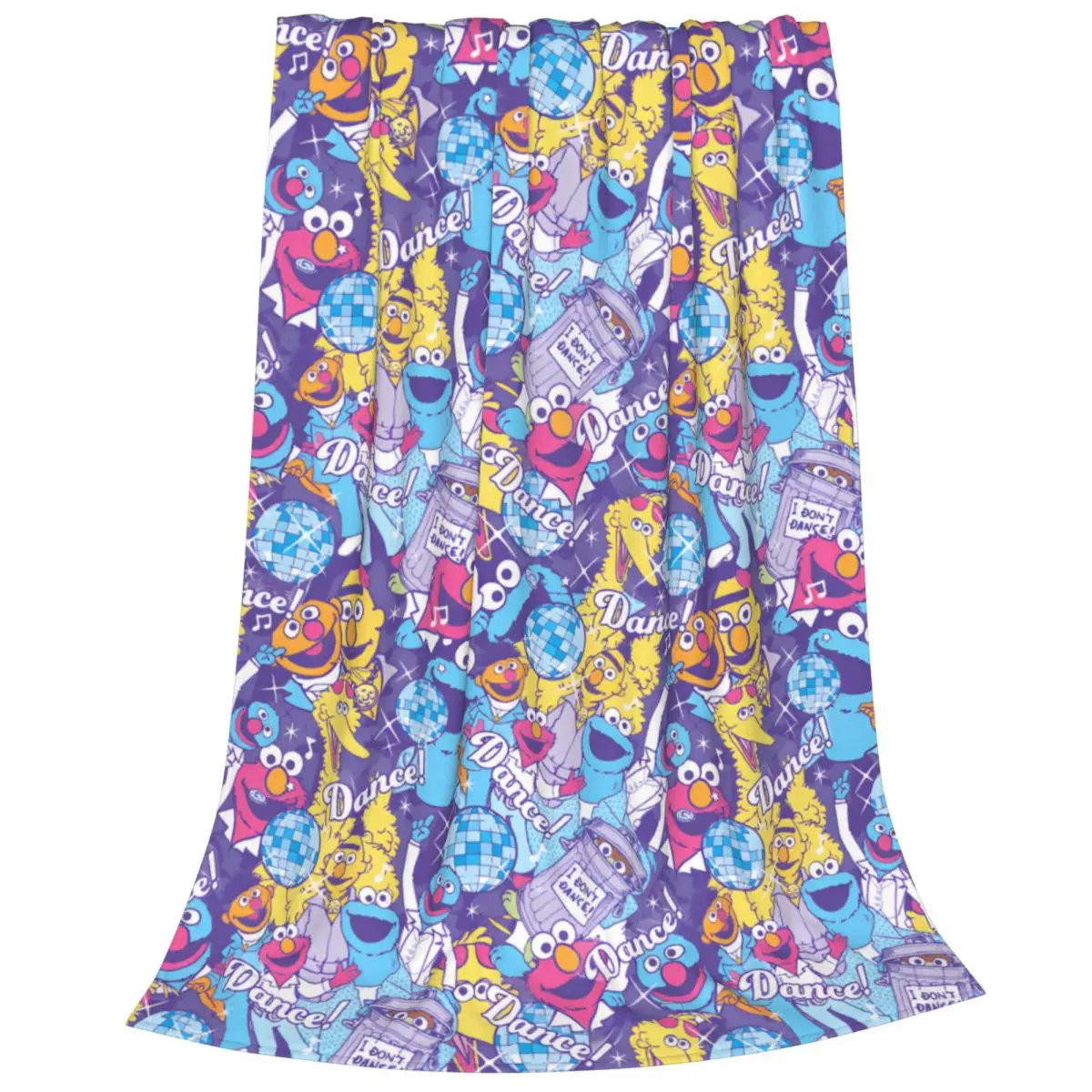 Одеяло из кораллового флиса с принтом в виде монстров