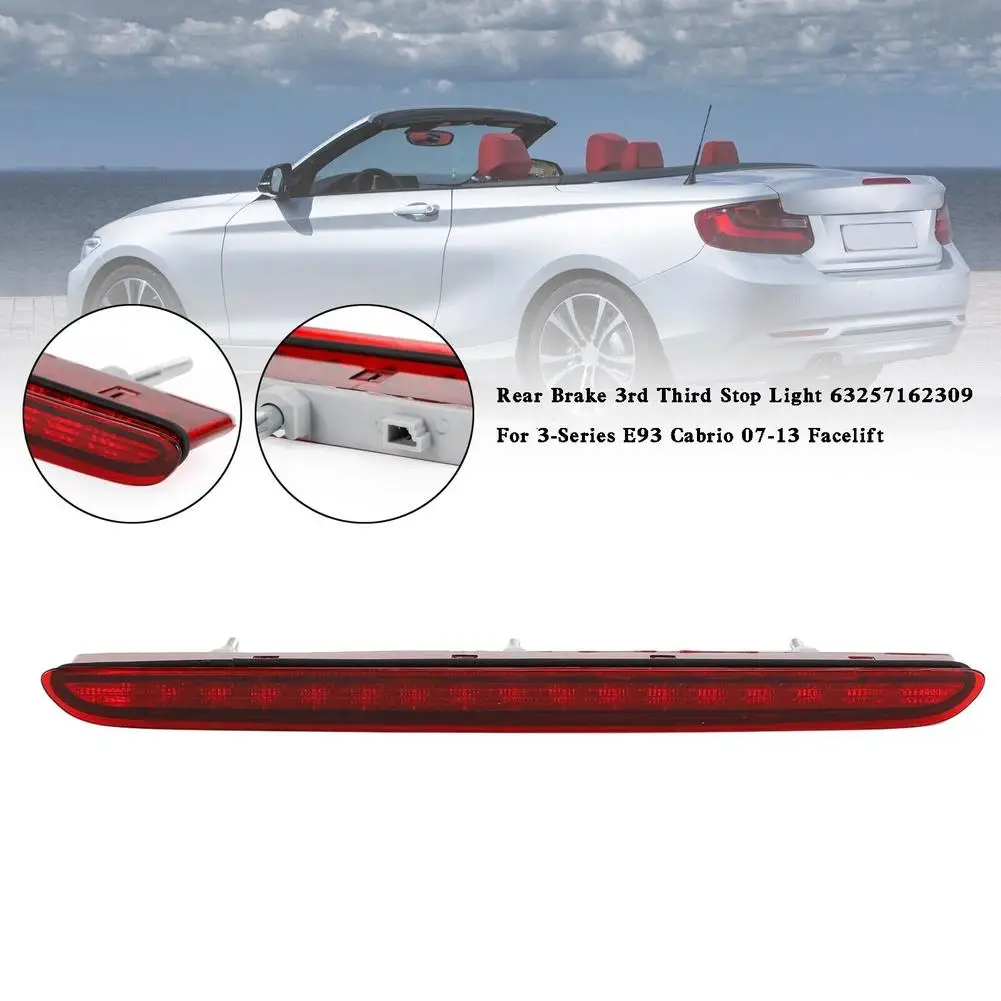 

High Mount Brake Light Tail Warning Stop Light 63257162309 Compatible For 3 Series E93 Carbrio 2007-2013