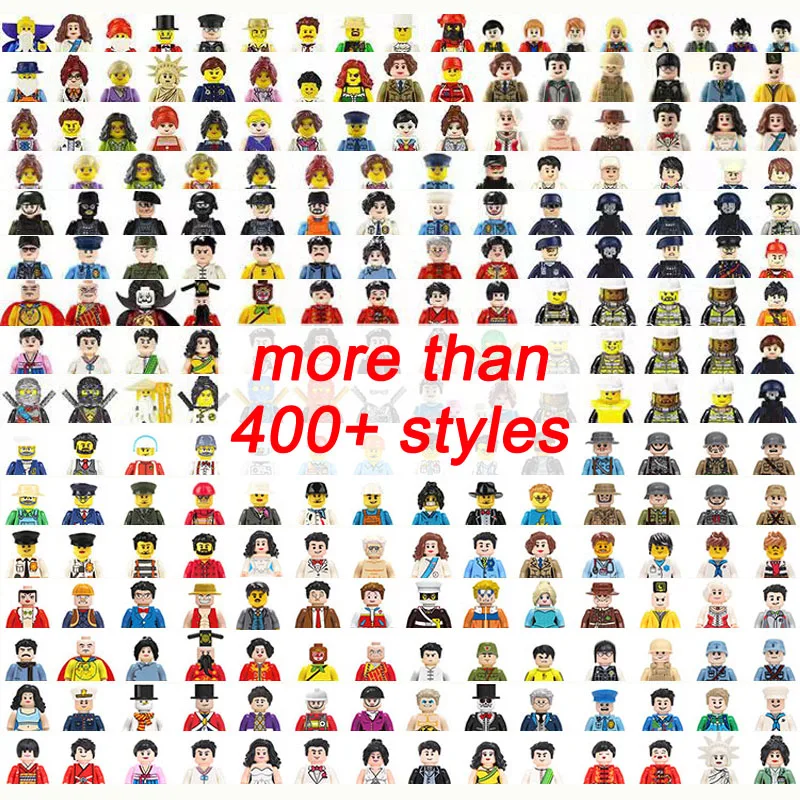 

3D City Family Worker Fireman Doctor Police Figures Building Blocks Bricks miniFigures DIY Toys for Kids Birthday Xmas Gifts