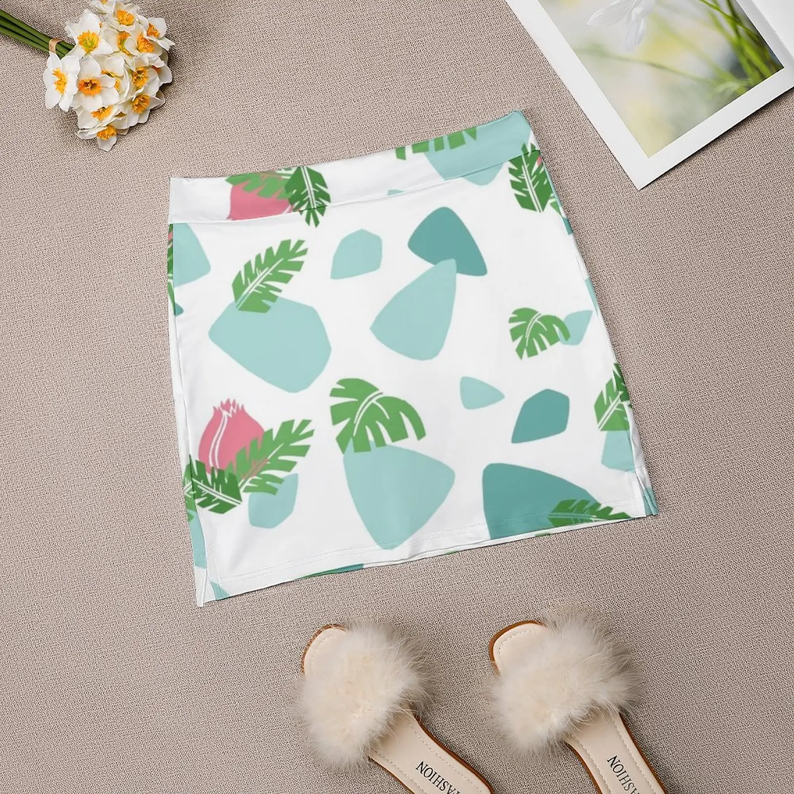 Женская юбка с узором Ivysaur спортивная юбка-юбка карманом модная в корейском стиле