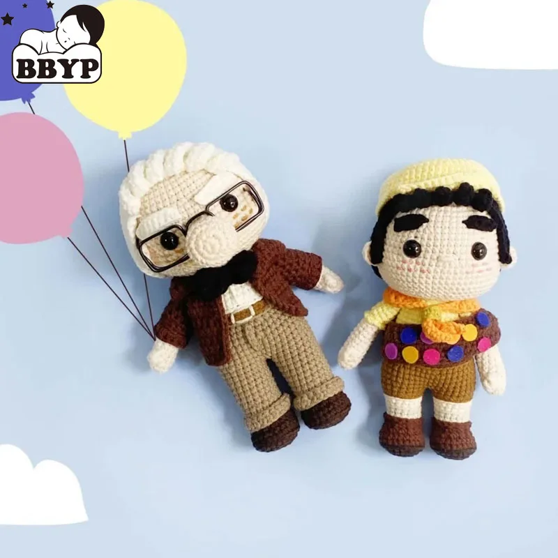 Вязаные крючком куклы Flying House Russell Cane Frederiskson Carl Charles Muntz Ellie Rusell Finshed Dolls