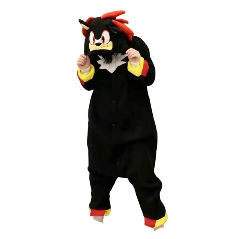 Пижама-кигуруми большого размера флисовая Пижама-комбинезон с ежиком для