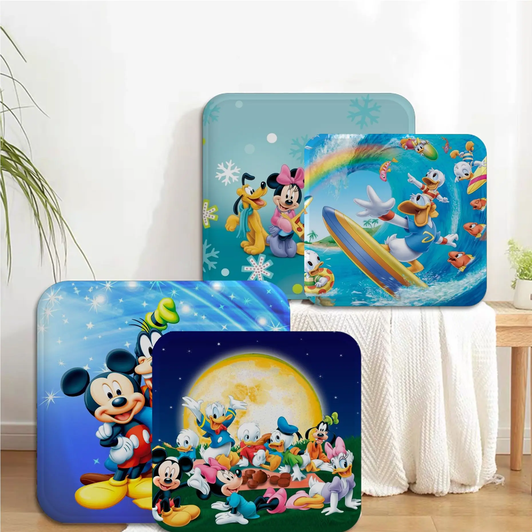 

Disney Donald Duck Art Seat Cushion Office Dining Stool Pad Sponge Sofa Mat Non-Slip Chair Cushions