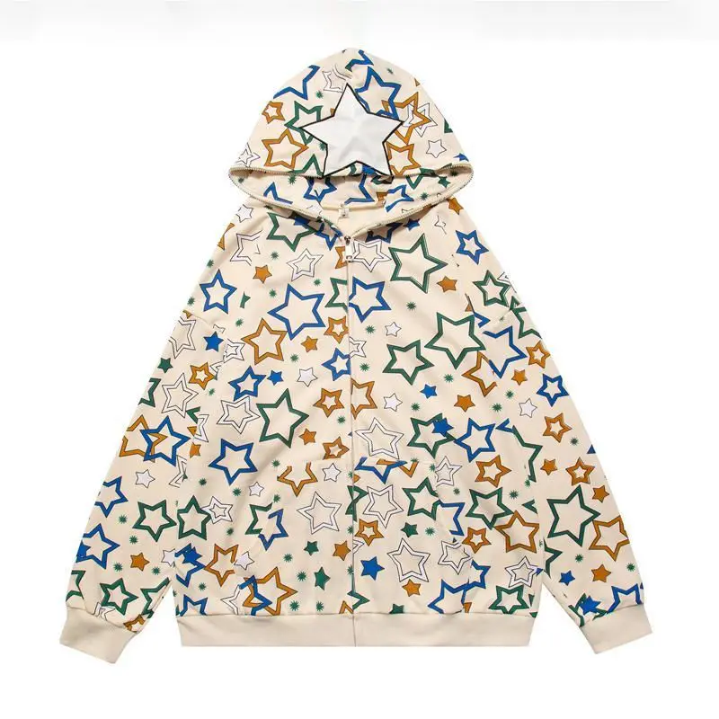 2022 американская ретро куртка женская уличная одежда пятиконечная звезда полный