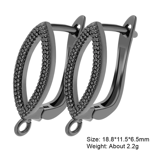 Juya крючки для проволоки для ушей черные