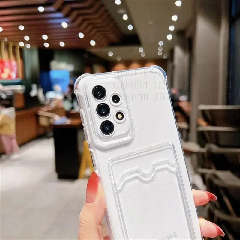 Чехол-кошелек для карточек Samsung Galaxy Note 10 Plus N971 N 976 981 986 20 A53 A52 A33 A32 Lite E A 22 13 12 Ultra Clear