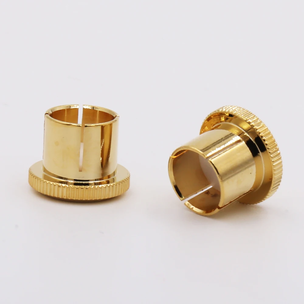 

Free shipping 12pcs Noise Stopper 24K Gold Plated Copper RCA Plug Caps Top Quality under inset