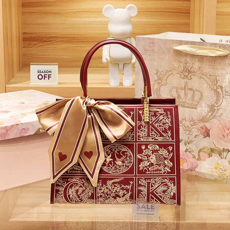 

Free Shiping items 2023 New Women's Bag, Scarf, Tote Bag, Versatile Trend Handbag, Women's Commuting Shoulder Bag [1145]