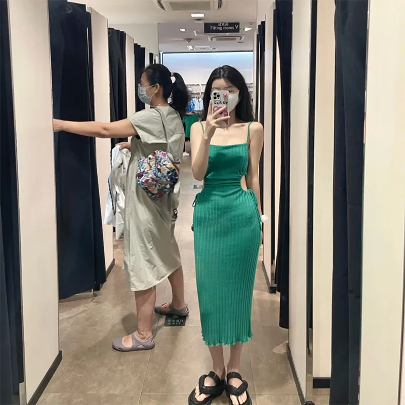 

Girl Dress Women Vintage Single-Breasted Shirt Dress Spring Loose Robe dress Lady dress