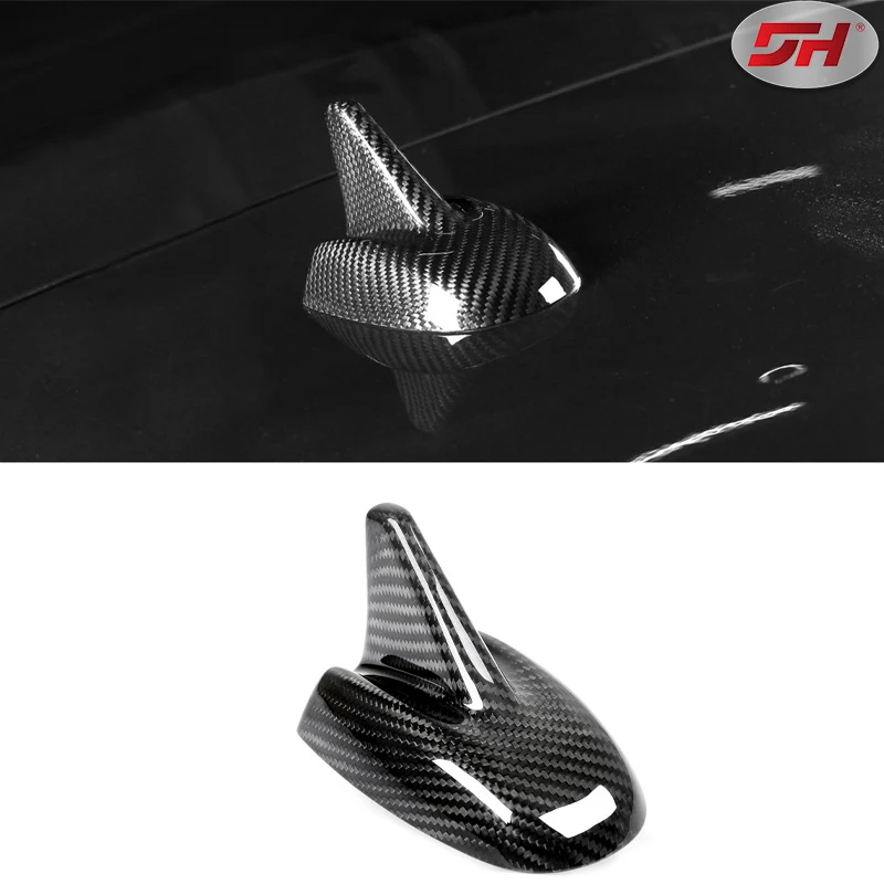 

Car carbon fiber antenna decorative frame cover for For Maserati Quattroporte Ghibli Levante 2013-UP