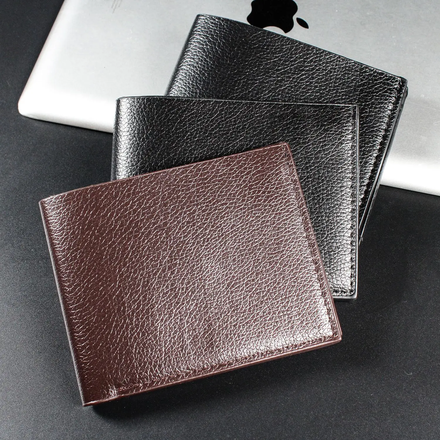

Men Wallets Business Foldable PU Leather Cowhide Slim Money Credit ID Cards Holder Purses Inserts Coin Purses Cowhide Wallet Bag