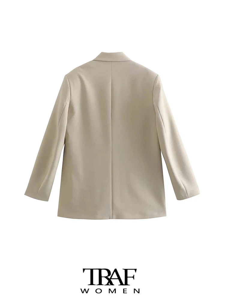 Женский двубортный блейзер с карманами