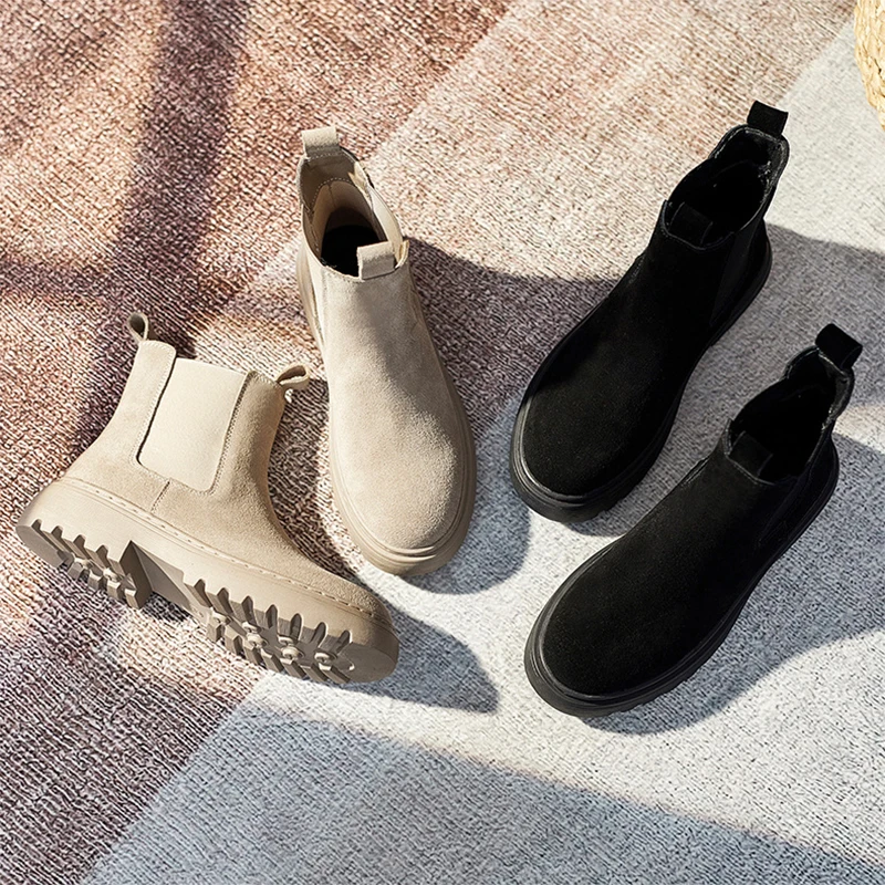 

2022 Women's Autumn Winter Ankle Boots Fashion All-Match Short Boots Large Size Comfortable Warm Ladies Boots Botas De Mujer