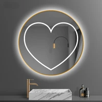 nordic smart bathroom mirror toilet sticker wall hanging lamp makeup mirror bright miroir salle de bain shower mirror eb5bm