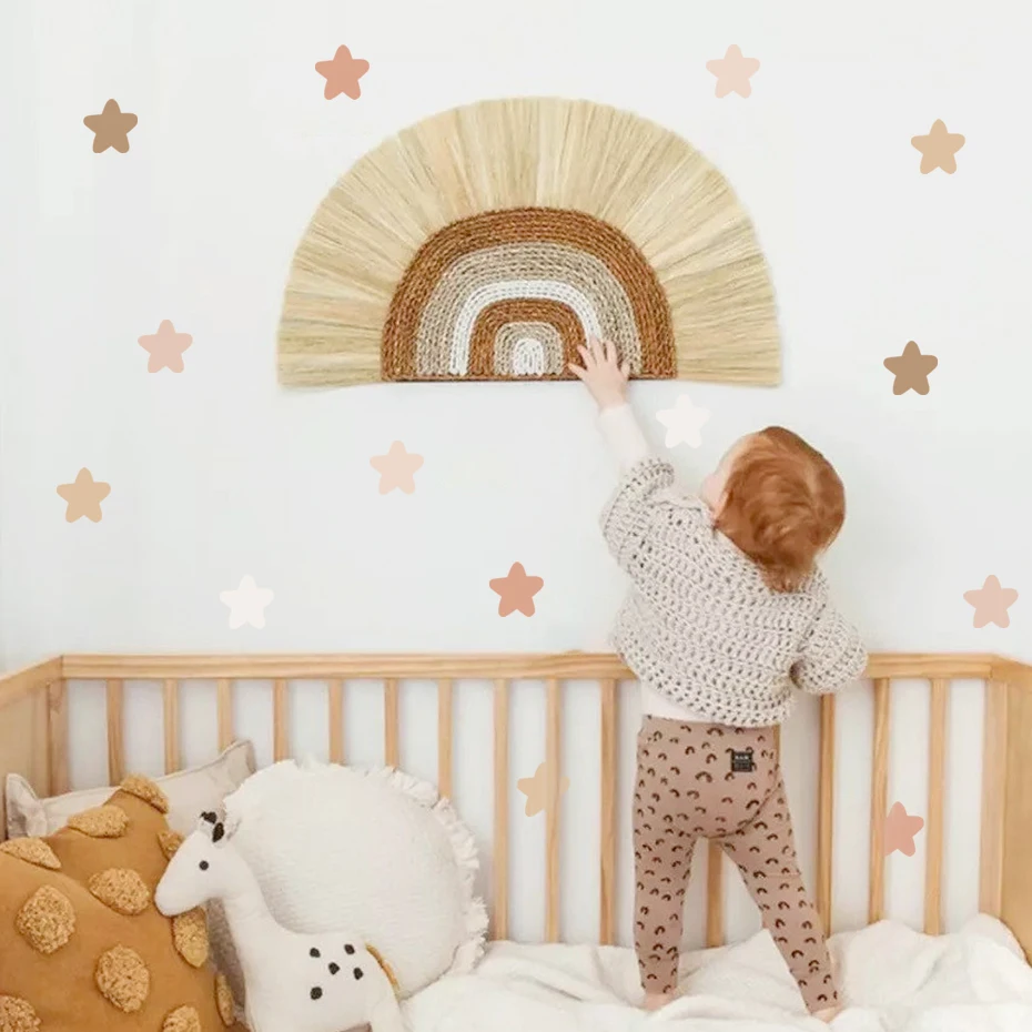 

Boho Stars Cartoon Nursery Wall Stickers Removable DIY Wall Decals Children Kids Baby Girls Room Interior Home Decoration Gift