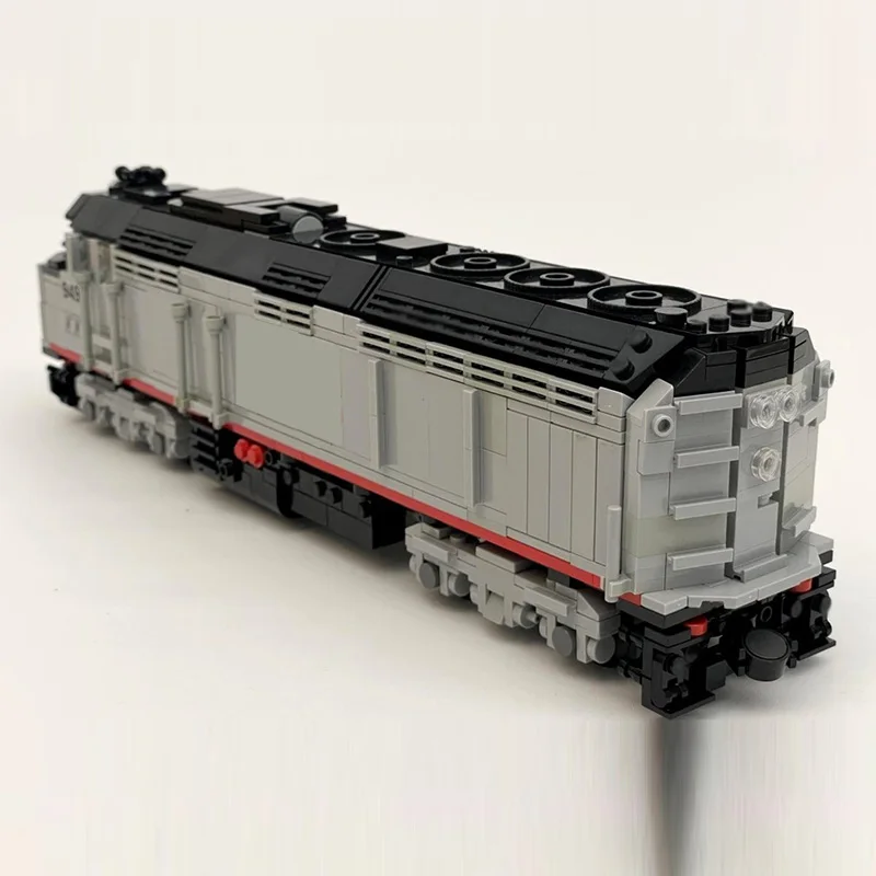 Конструктор QWERT City Car Model MOC: Дизельный локомотив F40PH-2, модульная технология, подарки, праздничный набор для сборки, детские игрушки (art.: 3920d1a32e9d4) - 3920d1a32e9d4