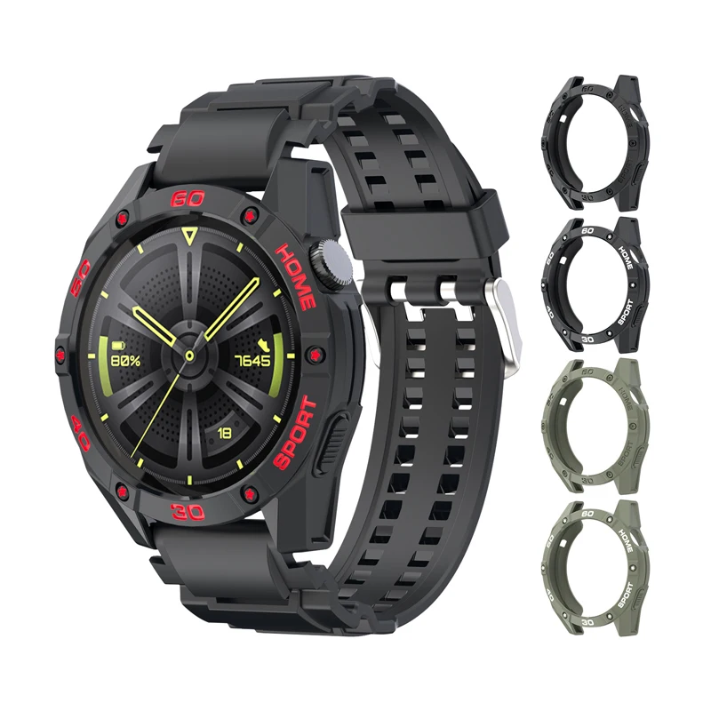 

SIKAI Case for huawei GT3 46mm Smart Watches Cover TPU Shell Strap for GT 3 46mm Protector USB Charger Sport Accessories