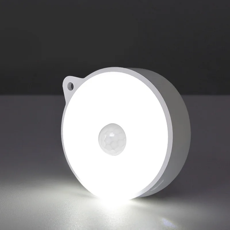 

USB Rechargeable Led Motion Sensor Under Cabinet Closet Night Lights for Bedroom Wardrobe Kitchen Led Light Wall Mounted Lamps