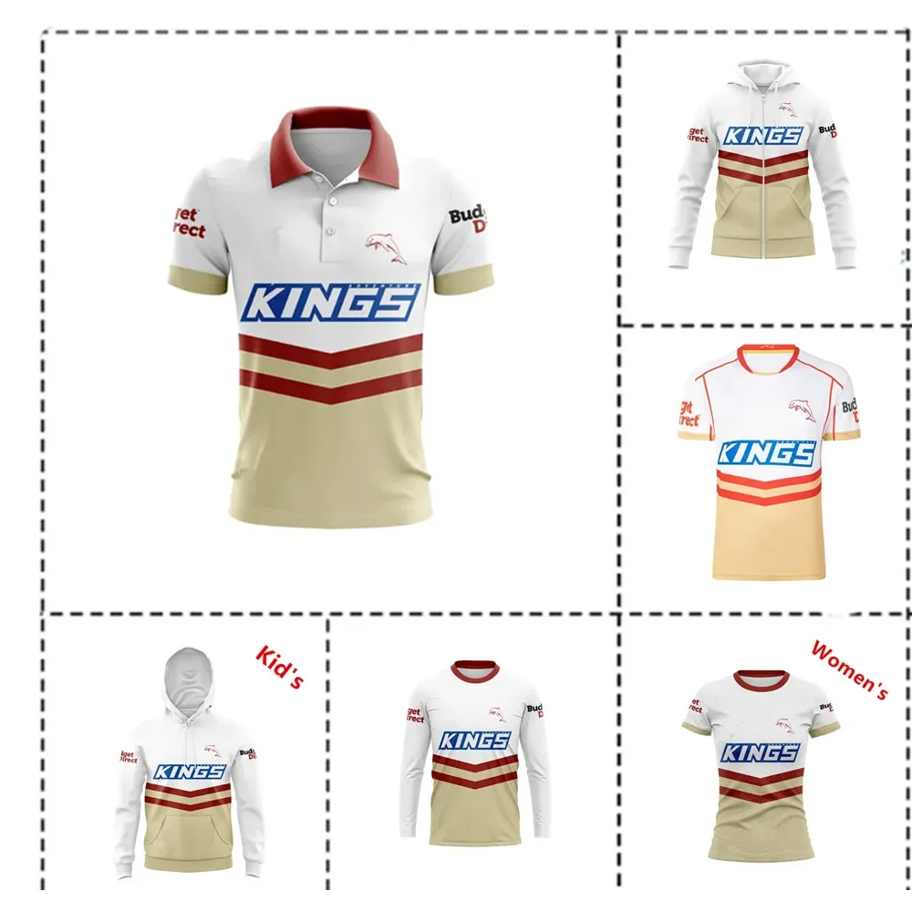 2024 DOLPHINS ANZAC COMMEMORATIVE YOUTH TRAINING RUGBY Hooded JERSEY TODDLER Kids size 16--26 ( Print name and number )
