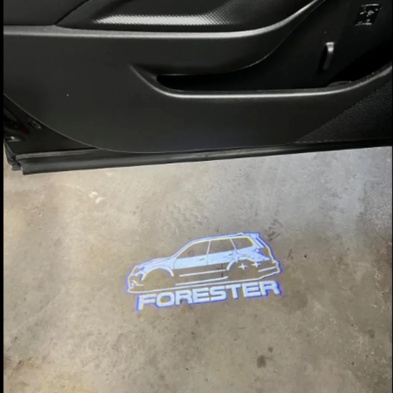 Для Subaru Forester светодиодные лампы с логотипом двери автомобиля портативный