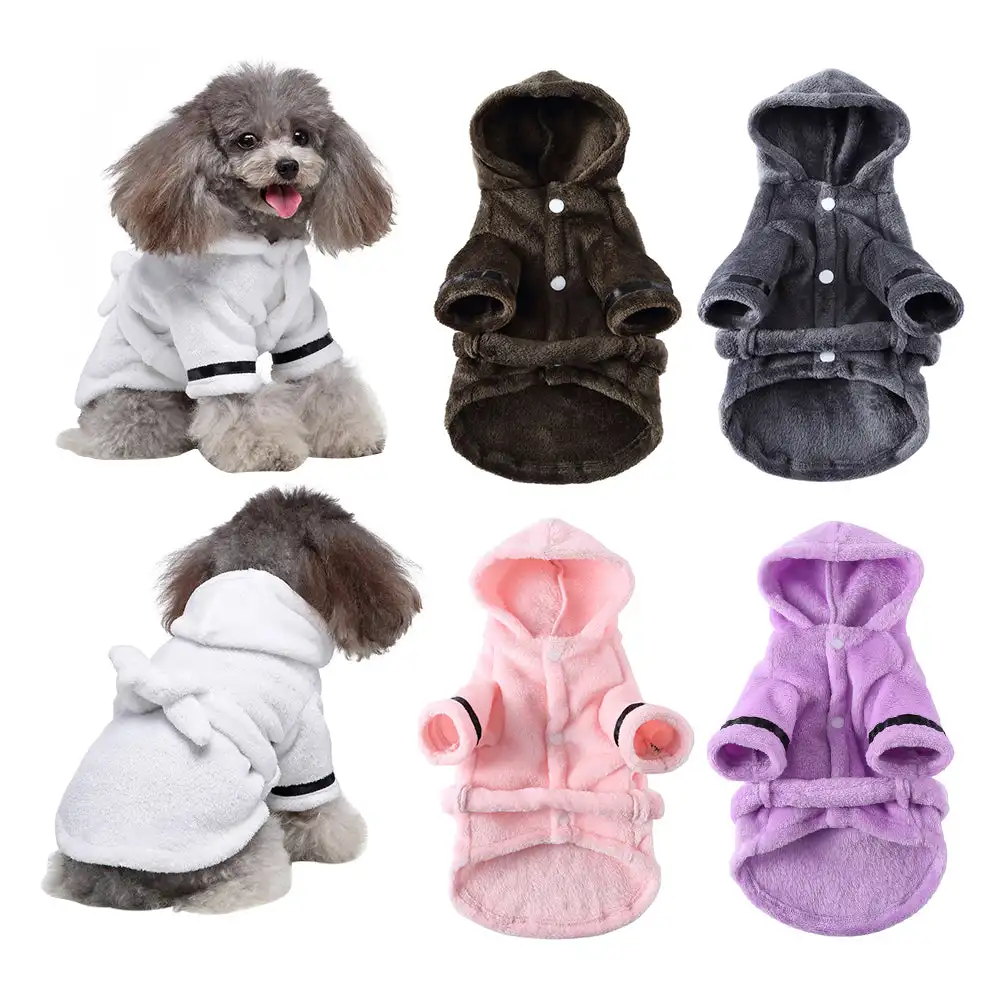 

Dog Bathrobe Towel Pet Dog Bath Towel Robe Pet Sleeping Clothes Drying Super Absorbent Coat Large Medium Small Dog Pet Supplies
