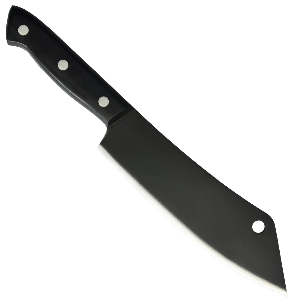 

Sowoll кухонный нож, черный 8 дюймов, нож шеф-повара из нержавеющей стали в японском стиле для нарезки, кухонные столовые приборы, острый нож для резки мяса