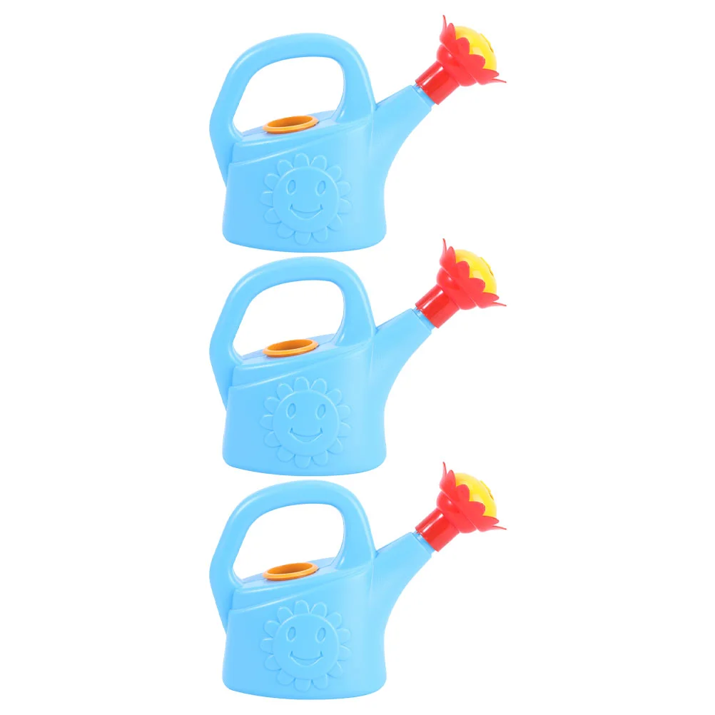 

3pcs Toys Watering Can Small Watering Kettle Long Spout Sprinkler Sprayer Bath with Handle for Summer Pool Sand Beach Play