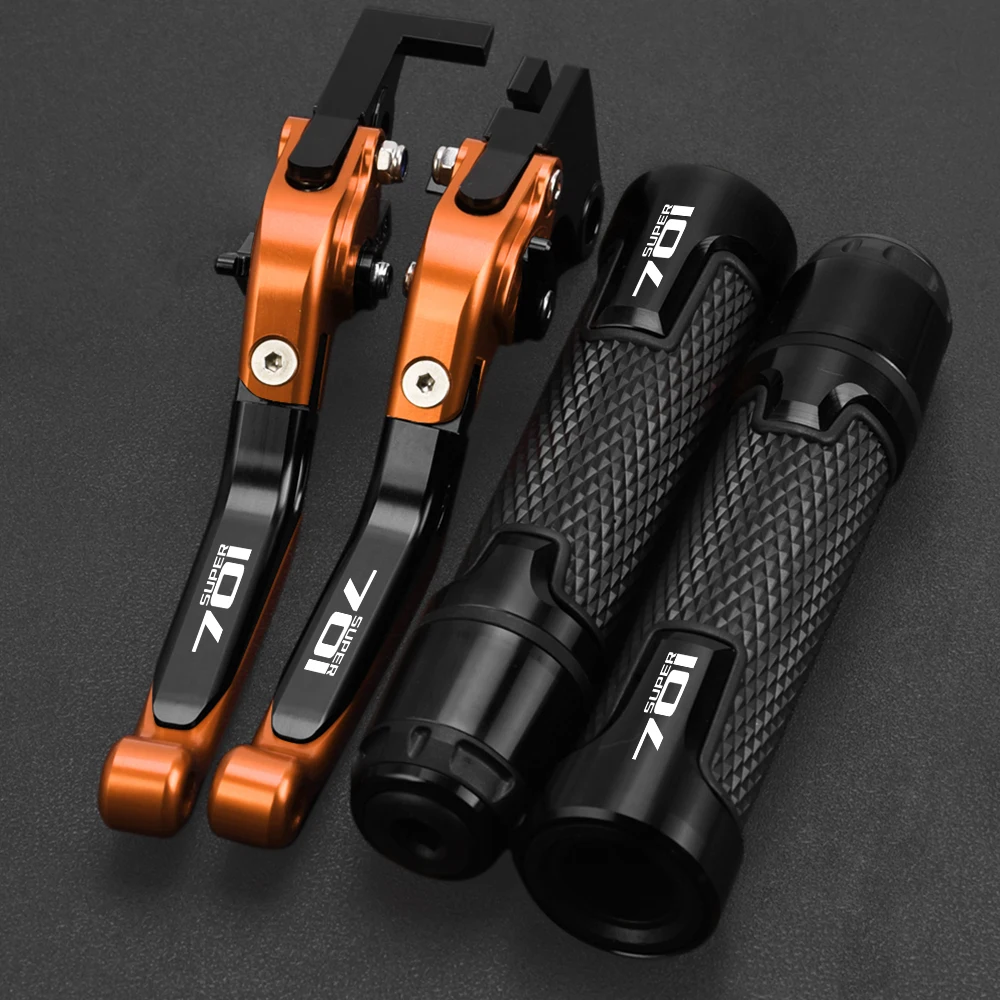 

Motorcycle Aluminum Accessories Adjustable Brake Clutch Lever Handle Hand Grips Ends FOR YAMAHA 701SUPER 701 Supermoto 2017-2018