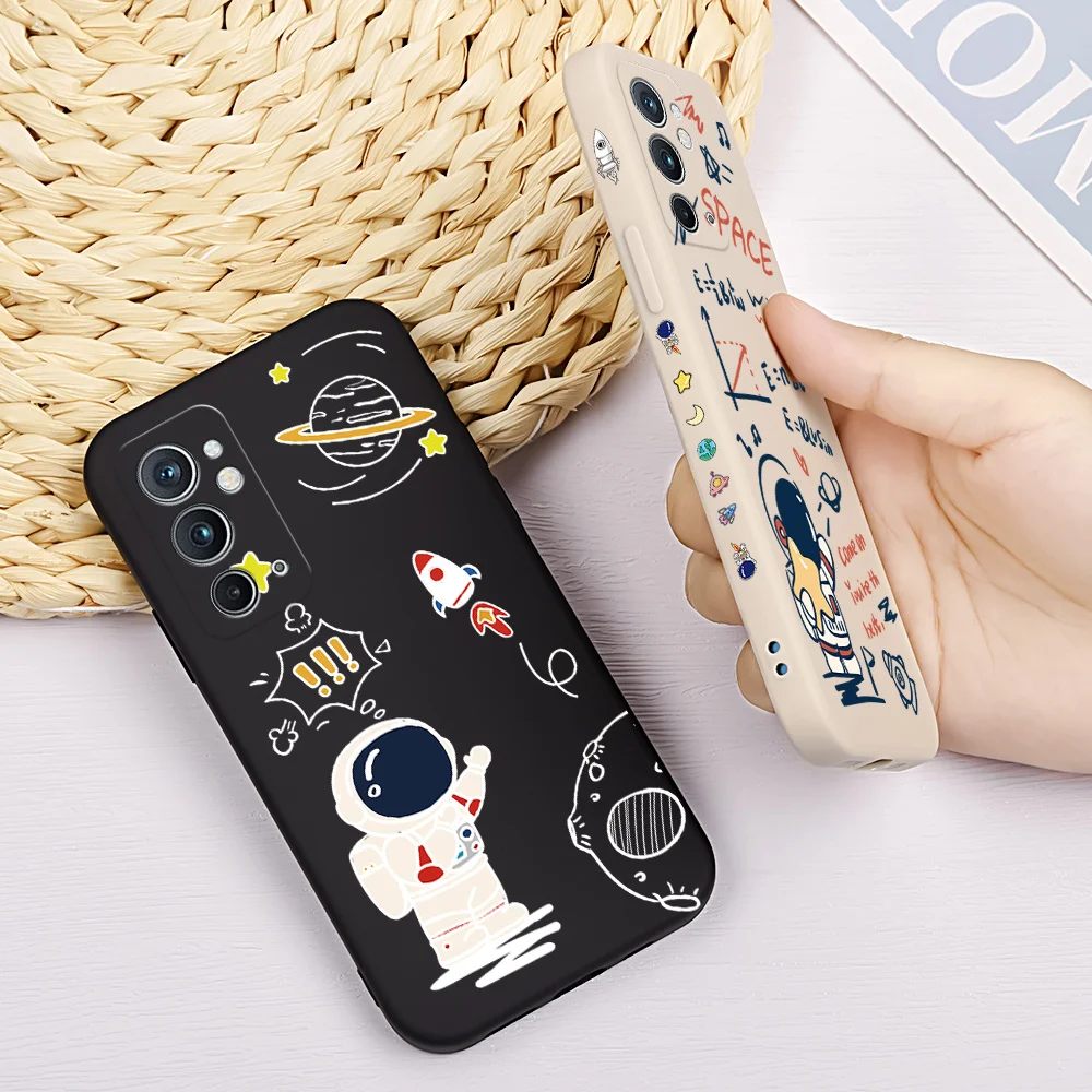 

Phone Case For OnePlus 10 9 Pro Cover Cartoon Astronaut Case Funda For OnePlus Nord CE 2 Soft Silicone Cover For OnePlus 9RT 9R