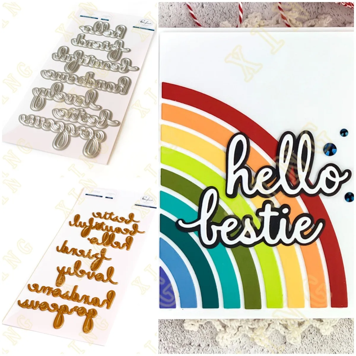 

Hello 2022 New Metal Cutting Dies Hot Foil Scrapbook Diary Decoration Stencil Embossing Template Diy Greeting Card Handmade