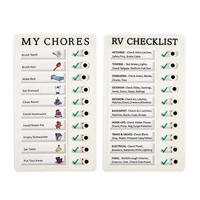 2022 portable memo rv checklist elder care checklist removable reusable my chores reusable checklist note board for home travel