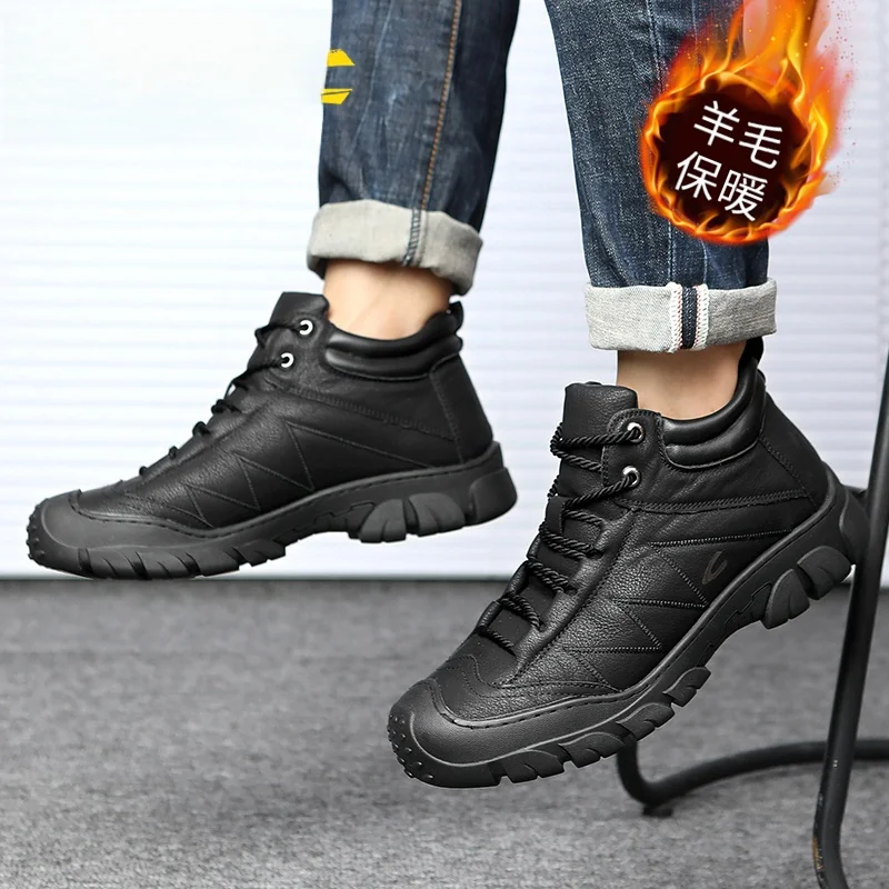 Немецкая мужская обувь Camel Dynamic зимняя теплая флисовая на флисовой подкладке