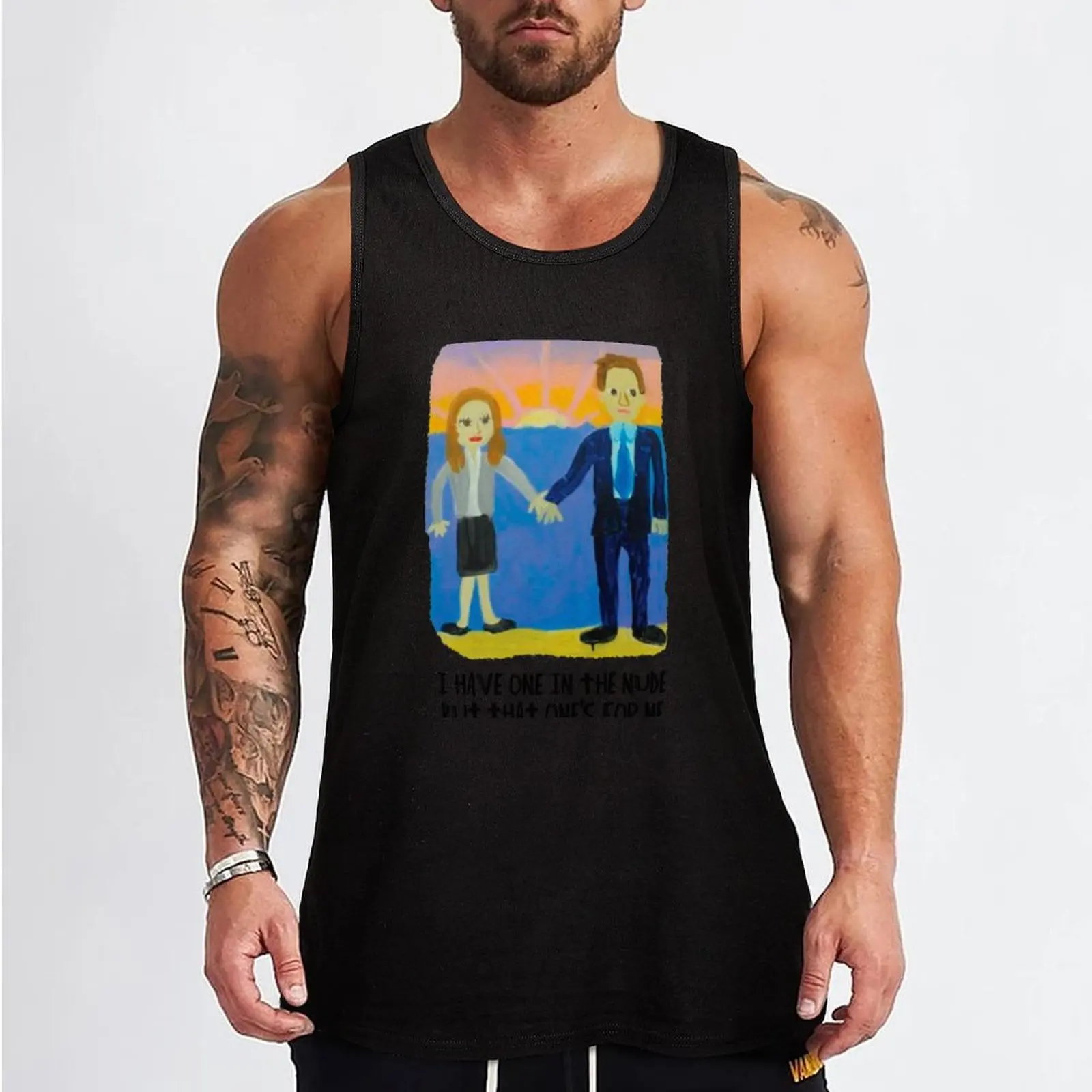 Майка с надписью Jim and Pam подарок на свадьбу одежда для тренажерного зала мужская