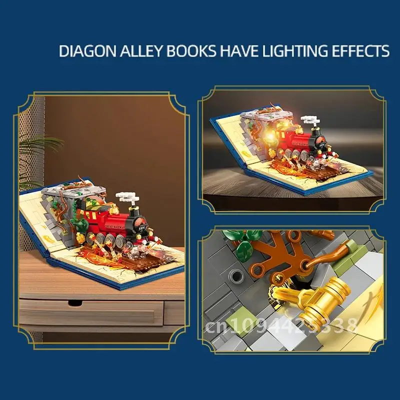 Новый классический фильм Гарри Поттер Волшебный поезд Книга MOC Наборы