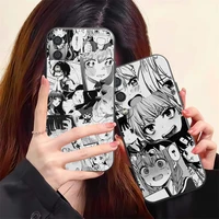 cute anime girl phone case for samsung galaxy m11 m12 m10 m20 m22 m30 m32 m51 liquid silicon funda soft carcasa