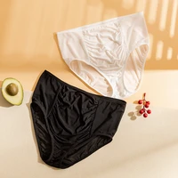 leechee 2022 new double sided silk womens panties high waist underwear 100 nature silk breathable seamless briefs shorts