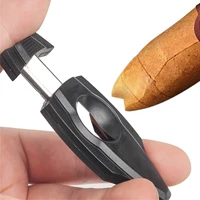 v cut cigars cutter with ergonomic design stainless steel guillotine sharp cut blade with cigars stand cigars accessories