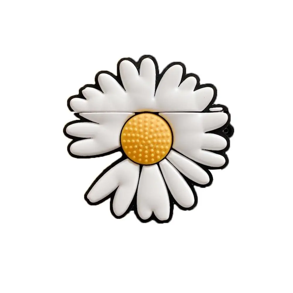 

For Airpods 2 Case 3D Daisy Sunflower Flower Soft Silicone Earphone Cases For Apple Airpods Pro Case Cute Cover Funda + Ring