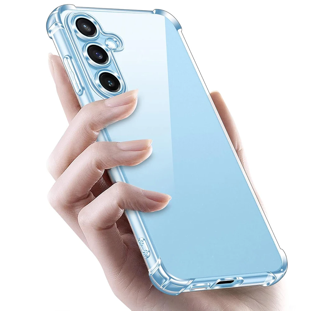 Роскошный силиконовый мягкий чехол с подушкой безопасности для Samsung Galaxy S24 FE Plus