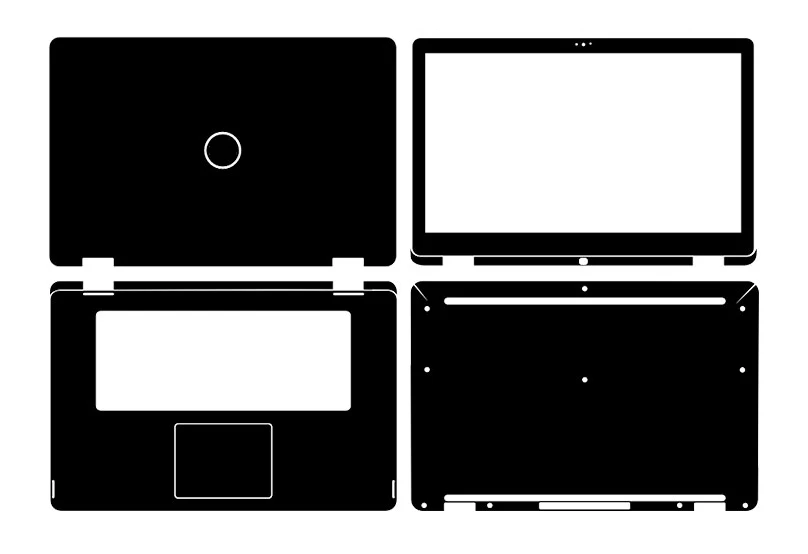 Наклейка из углеродного волокна для ноутбука наклейки защиты чехла Dell Inspiron 15 7568