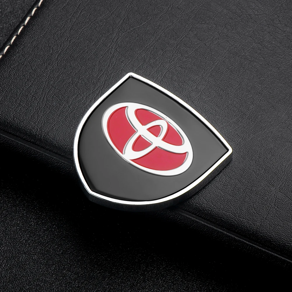 

Автомобильный 3D металлический щит, эмблема на багажник, наклейки, украшения для Toyota Rav4 Corolla CHR Cross Crown Avensis TRD Raize, аксессуары