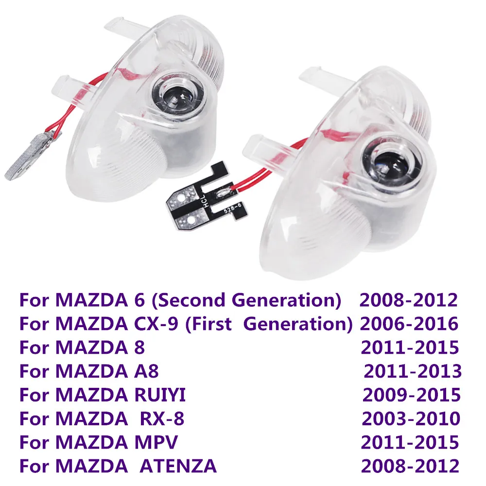 

Фонарь для двери автомобиля, привидение, тень, аксессуары для Mazda 6 светодиодный CX9 CX 9 8 A8 RUIYI, фонарь RX8 RX 8 MPV ATENZA