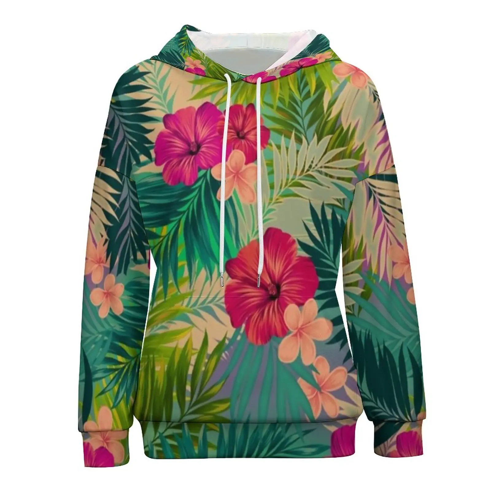 

Пляжные толстовки Sunset с длинным рукавом, Тропический цветочный пирnt, крутой пуловер, толстовка, зимний Классический Топ большого размера с ...