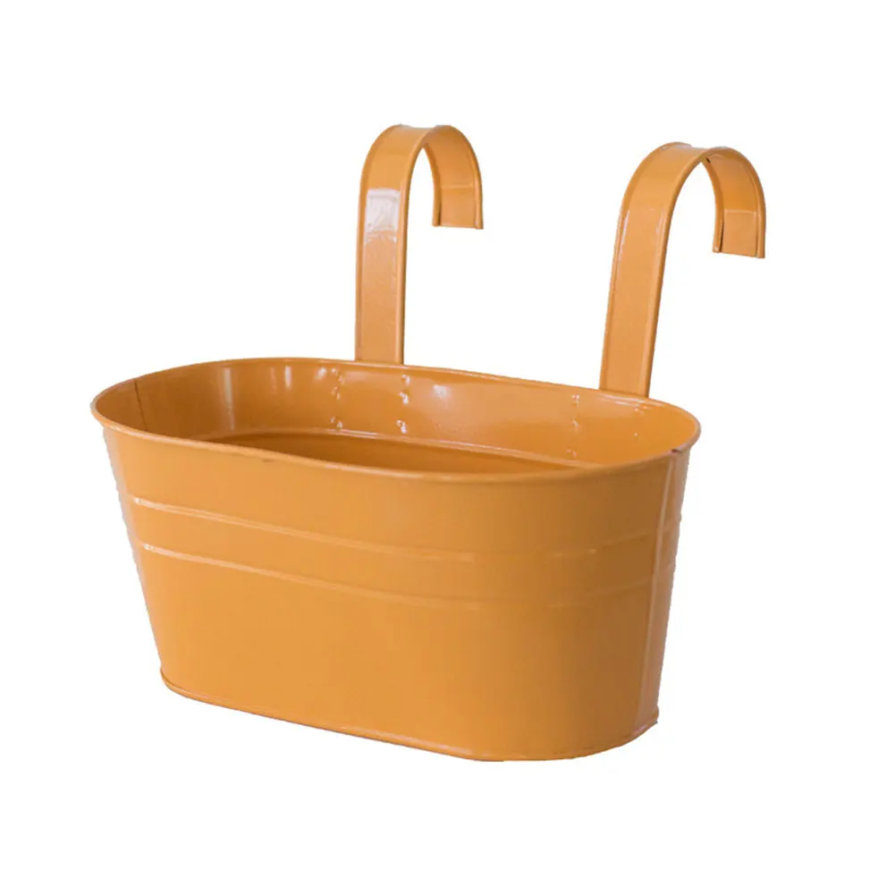 

Plant Pot 1pcs Flower Pots Hooks Garden Tool For Railing Fence Iron Home Decor Detachable Hanging Planter Metal