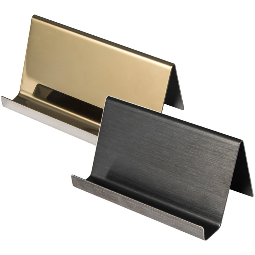 

Holder Business Stand Case Organizer Display Name Metal Wedding Table Holders Credit Rack Steel Stainless Desk Deck Sign Memo