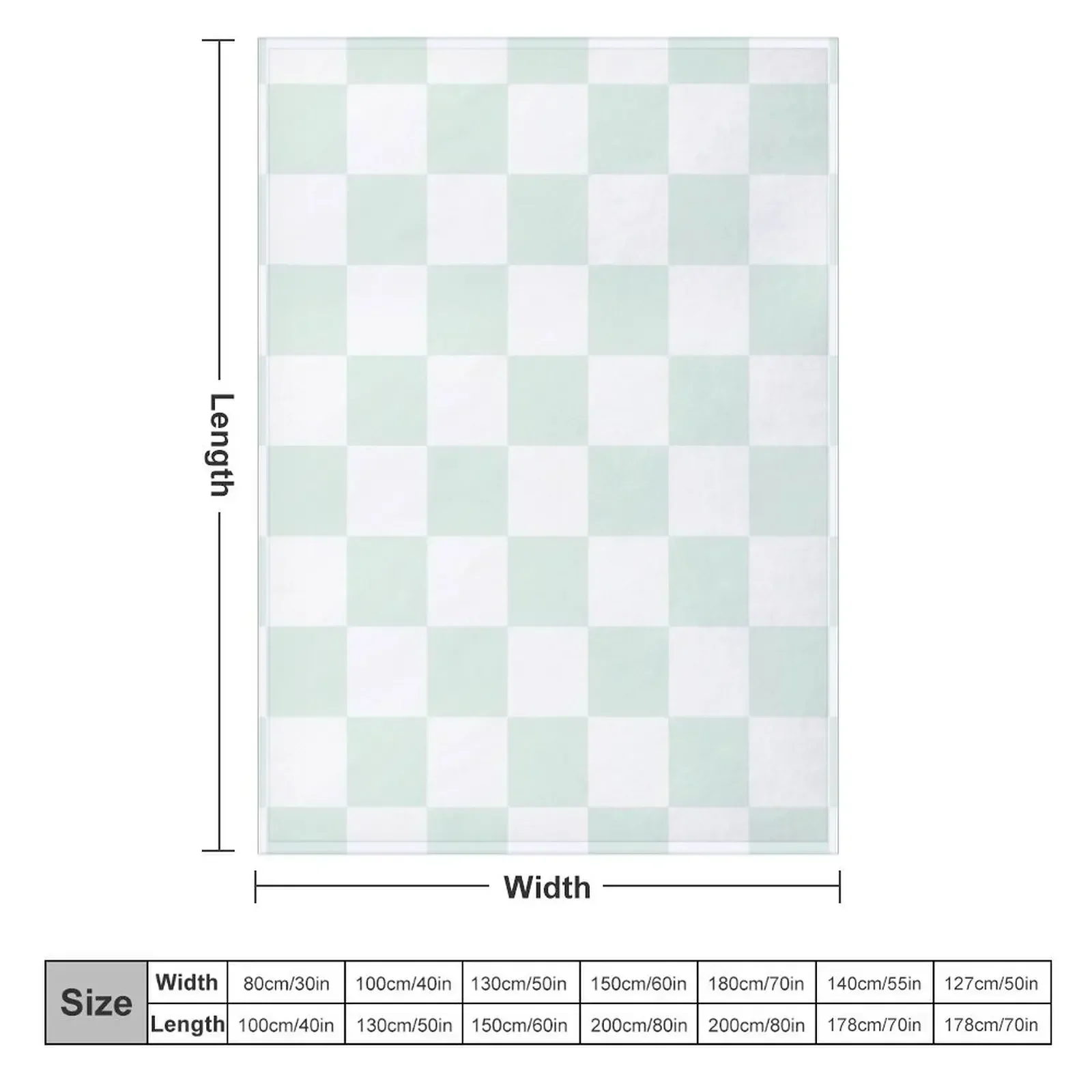 Плед с мятным клетчатым узором для дивана пледовые одеяла волос