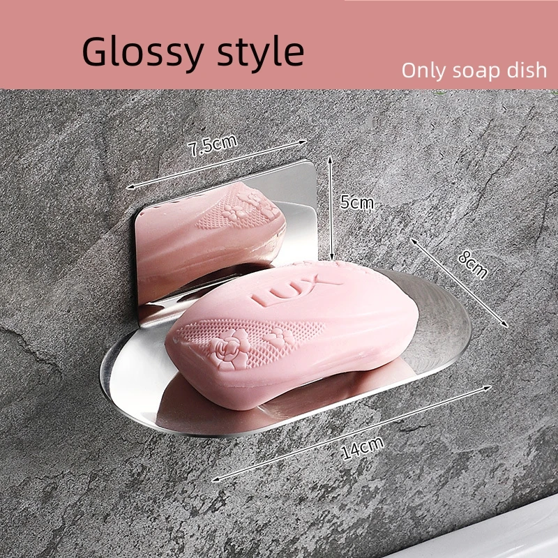 

Настенная Самоклеящаяся Мыльница Из Нержавеющей Стали Для Хранения Мыла, Гаджетов И Кухонной Губки