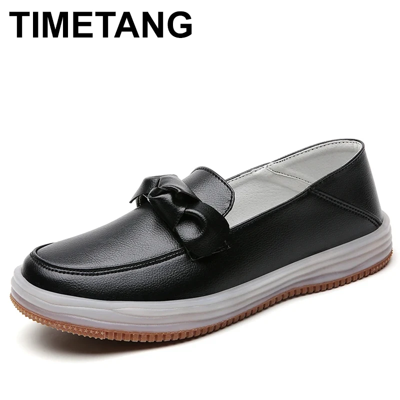 

Women's Genuine Leather Shoes Summer Shoes Women Loafers Flats Boat Shoes Casual Ladies Mocassin Womens luxury shoes