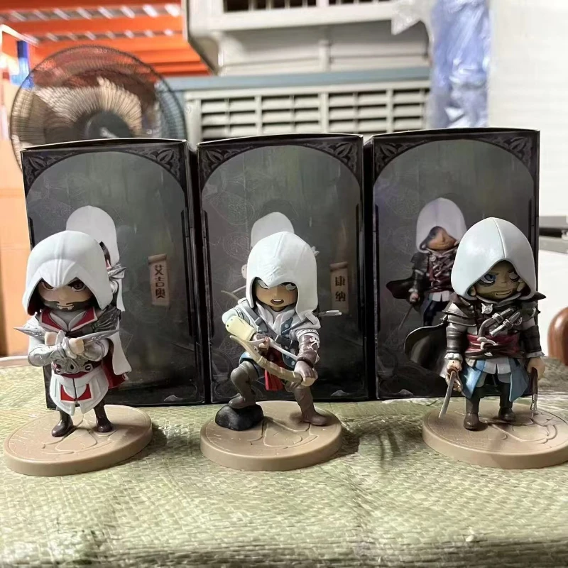 Мультяшная Q версия кукла Кредо Убийцы Эзио Коннор Эдвард игровая фигурка модель