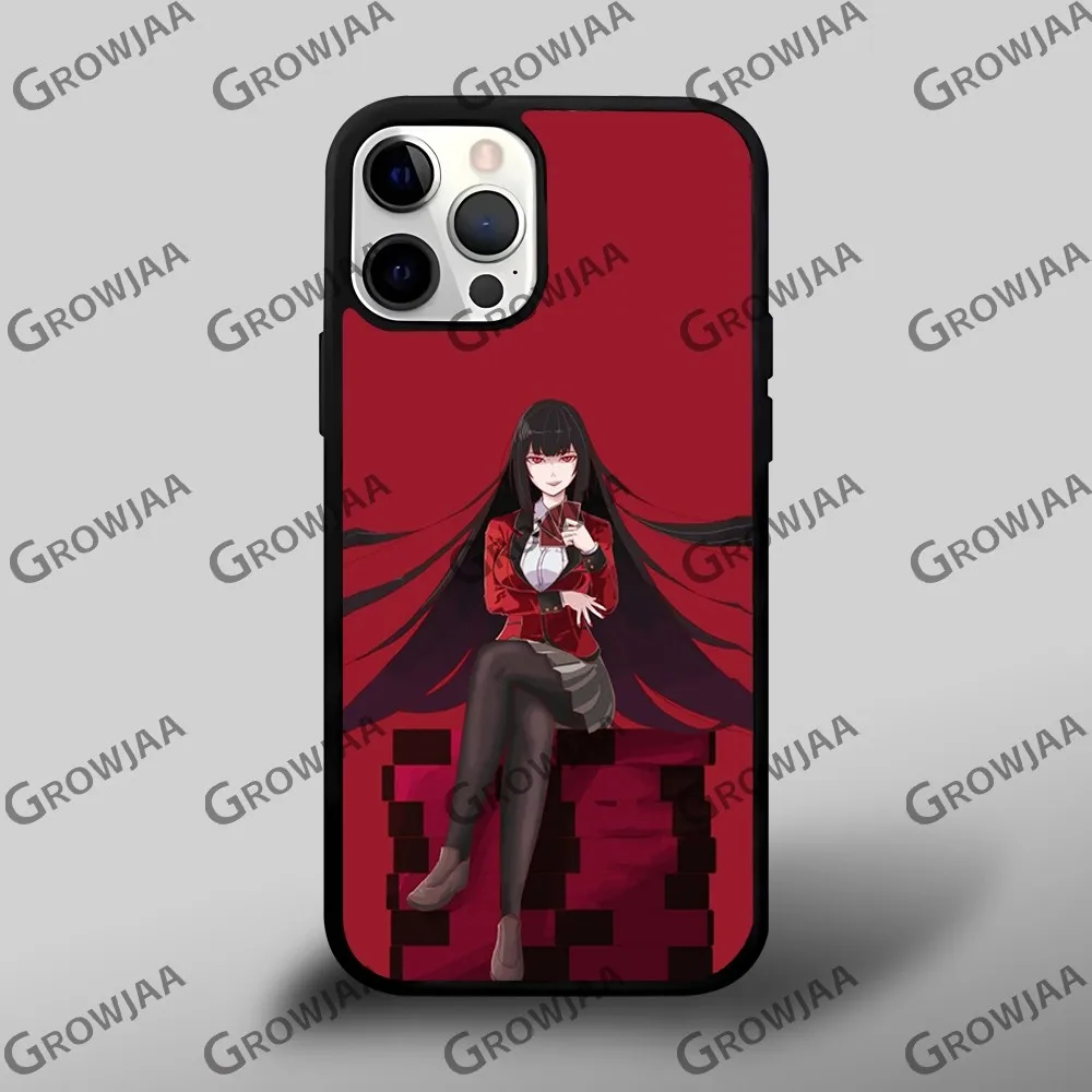 K-Kakegurui J-Jabami Yumeko Phone Case For iPhone 16 15 14 13 12 11 Pro Xs Max Mini Plus Celulares Hard Funda